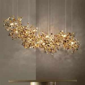 Decorative Tree Leaf Stainless Steel Pendant Light MA1001 2