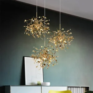 Decorative Tree Leaf Stainless Steel Pendant Light MA1001 3