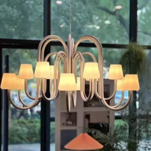 Modern Apollo Opal Glass Multi-Light Designer Chandelier MB2001 4
