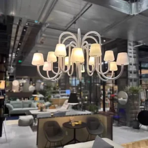 Modern Apollo Opal Glass Multi-Light Designer Chandelier MB2001 2
