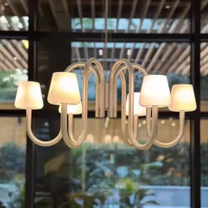 Modern Apollo Opal Glass Multi-Light Designer Chandelier MB2001 3