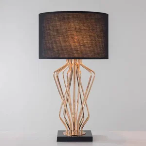 Luxury Gold Geometric Metal Table Lamp TL-B002 1