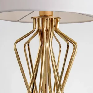 Luxury Gold Geometric Metal Table Lamp TL-B002 2