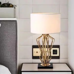 Luxury Gold Geometric Metal Table Lamp TL-B002 3