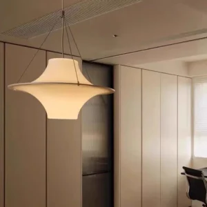 Contemporary White Acrylic UFO Pendant Light MA1003 3