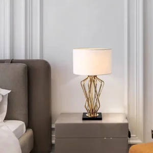 Luxury Gold Geometric Metal Table Lamp TL-B002 4