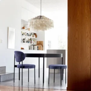 Modern Natural Capize Shell Tiered Chandelier MB2011 3