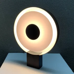 Modern Black & White Circular Bedside Table Lamp TL-B003 4