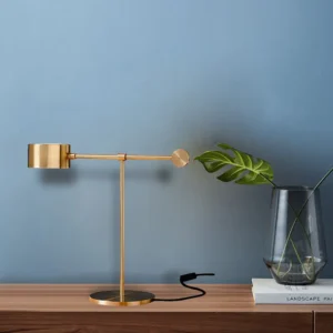 Modern Adjustable Brass Finish Metal Table Lamp TL-B005 2