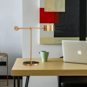 Modern Adjustable Brass Finish Metal Table Lamp TL-B005 4