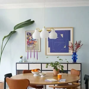 Nordic Vintage Milk Glass Chandelier for Living Room MB2006 3
