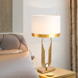 Luxury U-Shaped Brass Metal Table Lamp TL-B015 3