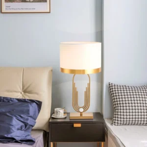 Luxury U-Shaped Brass Metal Table Lamp TL-B015 4