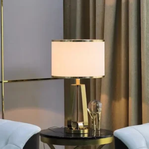 Modern Brass Finish Triplet Metal Table Lamp TL-B016 1