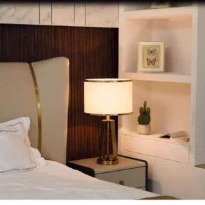 Modern Brass Finish Triplet Metal Table Lamp TL-B016 3