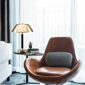 Modern Brass& Black Flared Top Table Lamp TL-B017 3