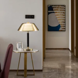 Modern Brass& Black Flared Top Table Lamp TL-B017 4