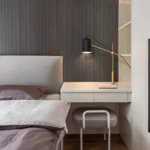 Adjustable Black & Brass Table Lamp with Marble Base TL-B018 1