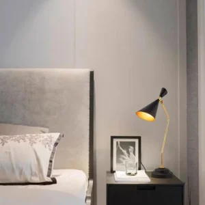 Mid Century Black & Gold Adjustable Table Lamp TL-B019 2