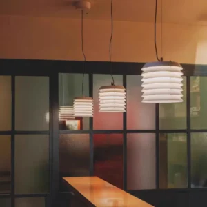 Minimalist Nordic White Tiered Pendant Light MA1011 4