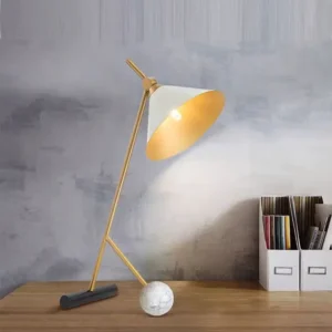 Elegant Marble& Metal Modern Bedroom Bedside Lamp TL-B024 1