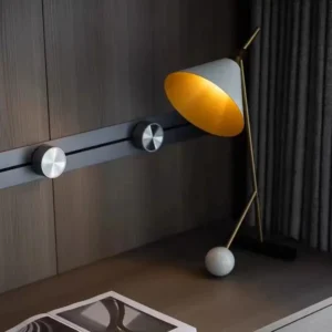 Elegant Marble& Metal Modern Bedroom Bedside Lamp TL-B024 2