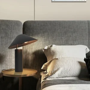 Modern Black Cone Shade Cylinder Base Table Lamp TL-B029 1