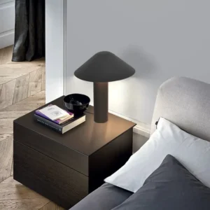 Modern Black Cone Shade Cylinder Base Table Lamp TL-B029 4