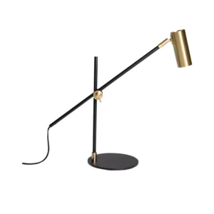 Adjustable Black & Brass Arm Metal Table Lamp TL-B030 1