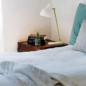 Minimalist White & Brass Adjustable Bedside Table Lamp TL-B036 2