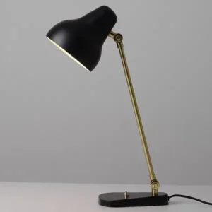 Minimalist White & Brass Adjustable Bedside Table Lamp TL-B036 5