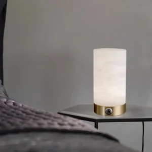 Modern Alabaster Cylinder Table Lamp TL-K007 4