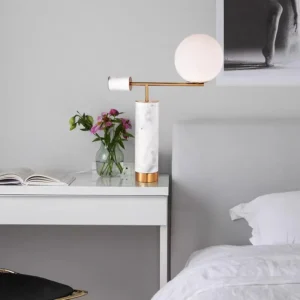 Modern Balance Marble and Glass Table Lamp TL-D005 3