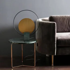Modern marble base and metal ring Table Lamp TL-D006 3