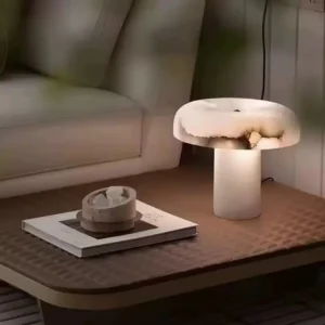 Modern Alabaster Oval Dome Table Lamp TL-K001 3