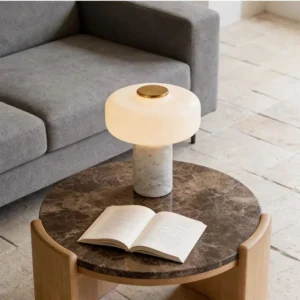 Marble Base Opal Glass Table Lamp TL-D003 6