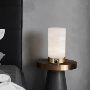 Modern Alabaster Cylinder Table Lamp TL-K007 2
