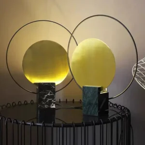 Modern marble base and metal ring Table Lamp TL-D006 2