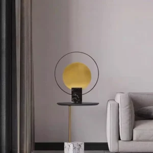 Modern marble base and metal ring Table Lamp TL-D006 1