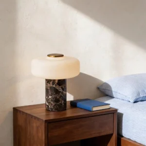 Marble Base Opal Glass Table Lamp TL-D003 4