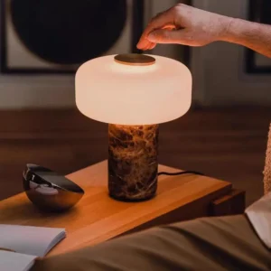 Marble Base Opal Glass Table Lamp TL-D003 2