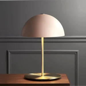 Minimalist Pink Half Dome Shade Table Lamp TL-B040 2