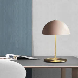Minimalist Pink Half Dome Shade Table Lamp TL-B040 3