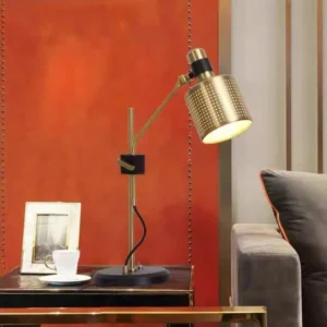 Adjustable Brass Perforated Drum Shade Reading Table Lamp TL-B043 2