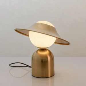 Modern Brass Finish Dome Hat Table Lamp TL-B045 2