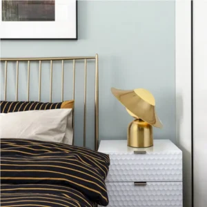 Modern Brass Finish Dome Hat Table Lamp TL-B045 3