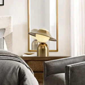 Modern Brass Finish Dome Hat Table Lamp TL-B045 4