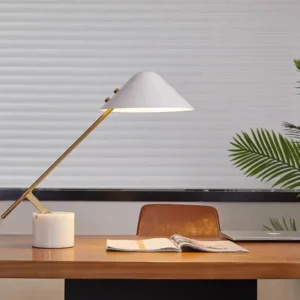 Minimalist Marble & Metal Task Reading Table Lamp TL-B046 2