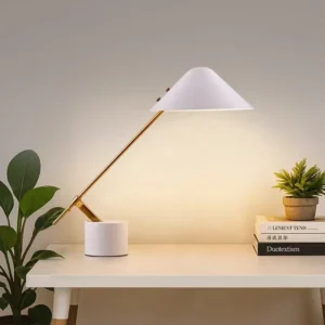 Minimalist Marble & Metal Task Reading Table Lamp TL-B046 4
