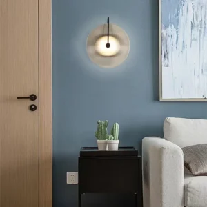 Minimalist Decor Round Fluted Striped Glass Wall Sconce WA1010 1
